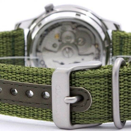 Generalüberholte Seiko 5 Militärgrünes Zifferblatt Automatik SNK805K2 Herrenuhr