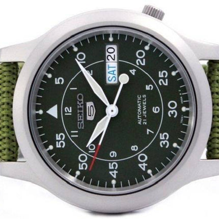 Generalüberholte Seiko 5 Militärgrünes Zifferblatt Automatik SNK805K2 Herrenuhr