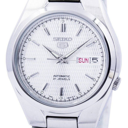 Generalüberholte Seiko 5 Automatikuhr mit silbernem Zifferblatt und 21 Steinen SNK601K1 für Herren