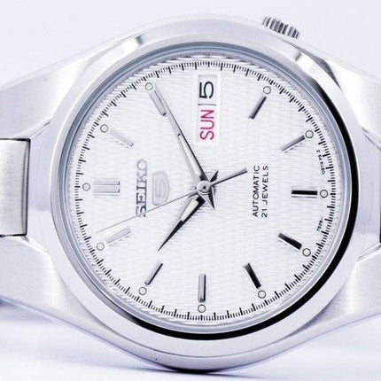 Generalüberholte Seiko 5 Automatikuhr mit silbernem Zifferblatt und 21 Steinen SNK601K1 für Herren
