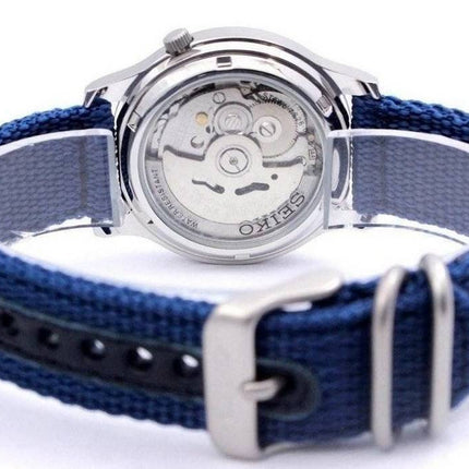 Generalüberholte Seiko 5 Military Blue Dial Automatik SNK807K2 Herrenuhr
