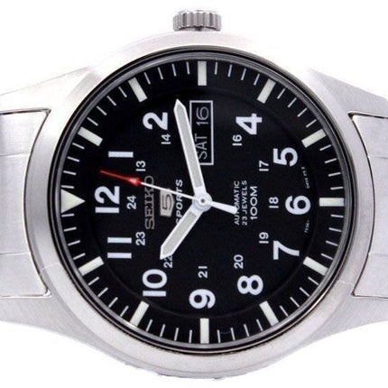 Generalüberholte Seiko 5 Sports Automatikuhr mit schwarzem Zifferblatt SNZG13K1 für Herren