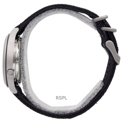 Generalüberholte Seiko 5 Military Automatik SNK809K2 Herrenuhr mit schwarzem Zifferblatt