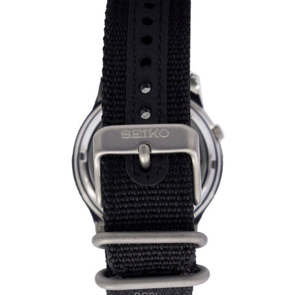 Generalüberholte Seiko 5 Military Automatik SNK809K2 Herrenuhr mit schwarzem Zifferblatt