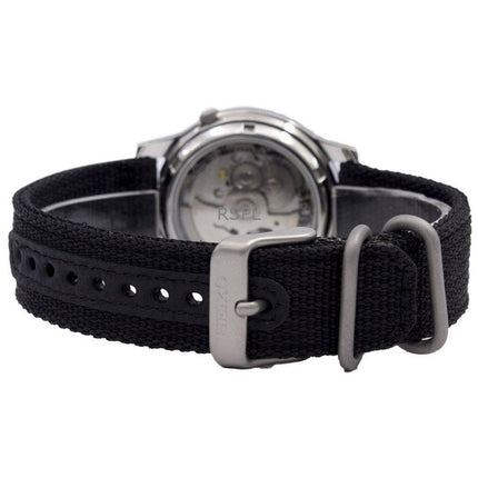 Generalüberholte Seiko 5 Military Automatik SNK809K2 Herrenuhr mit schwarzem Zifferblatt