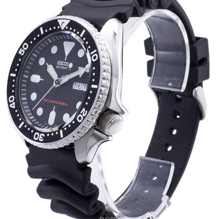 Generalüberholte Seiko Automatik-Taucheruhr SKX007K1 mit schwarzem Zifferblatt, Herren