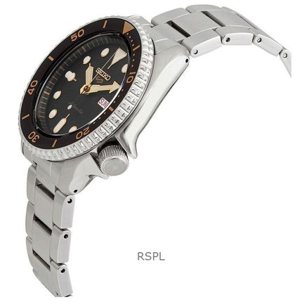 Generalüberholte Seiko 5 Sports Automatikuhr mit schwarzem Zifferblatt SRPD57K1 100M