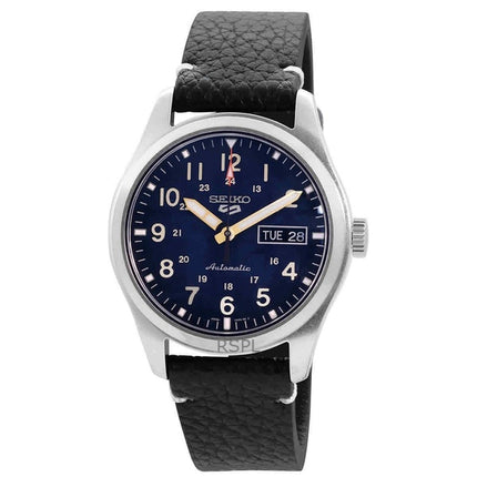 Generalüberholte Seiko 5 Automatikuhr mit blauem Zifferblatt SRPG39K1100M für Herren