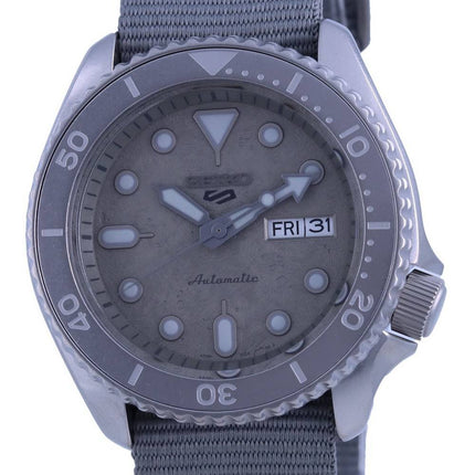 Generalüberholte Seiko 5 Sports Automatik SRPG61K1 100M Herrenuhr mit grauem Zifferblatt