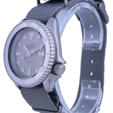 Generalüberholte Seiko 5 Sports Automatik SRPG61K1 100M Herrenuhr mit grauem Zifferblatt
