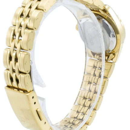 Generalüberholte Seiko 5 Automatikuhr mit schwarzem Zifferblatt SYMA40K1 für Damen