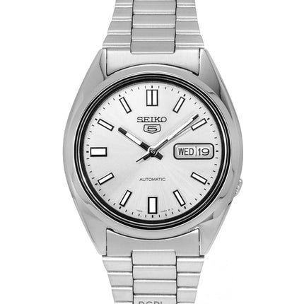 Generalüberholte Seiko 5 Automatikuhr mit weißem Zifferblatt SNXS73K1 für Herren