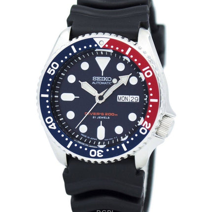 Generalüberholte Seiko SKX009J1 200M Automatik-Taucheruhr mit blauem Zifferblatt