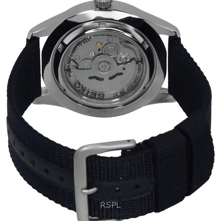 Generalüberholte Seiko 5 Sports Automatikuhr mit schwarzem Zifferblatt SNZG15K1 für Herren