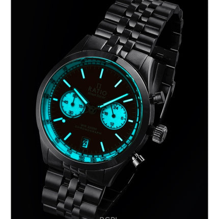 Ratio Street Racer Chronograph RTC012 200M Reverse Panda Dial Watch