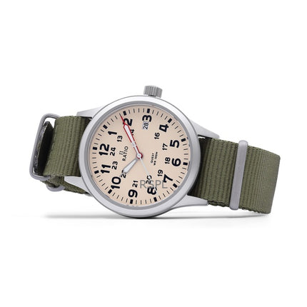 Ratio Quest Herren-Felduhr Saphir Nylonarmband Quarz RTQ011 100M Lewis And Clark Edition