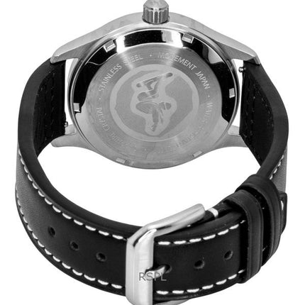 Ratio Skysurfer Pilot Black Sunray Zifferblatt Leder Automatik RTS314 200M Herrenuhr