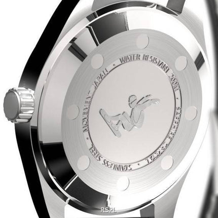 Ratio Skysurfer Pilot Schwarzes strukturiertes Zifferblatt Leder Automatik RTS320 200M Herrenuhr