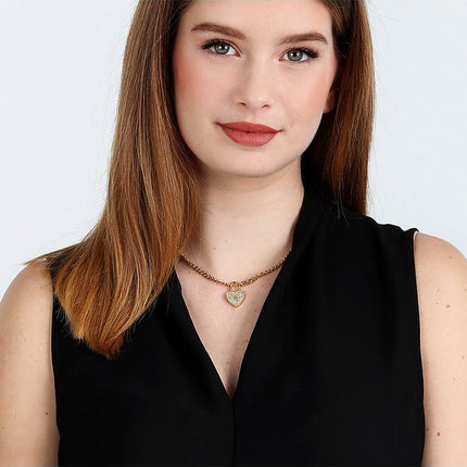 Morellato Abbraccio Goldfarbene Edelstahl-Halskette SABG25 für Damen