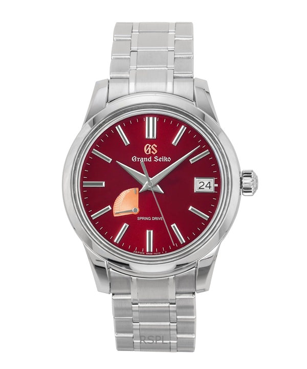 Grand Seiko Elegance Limited Edition 20. Jahrestag Edelstahl Rotes Zifferblatt Automatik SBGA499G 100M Herrenuhr