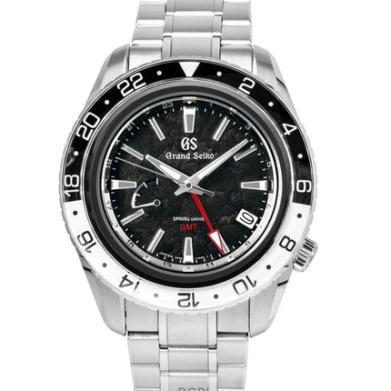 Grand Seiko Sport GMT Edelstahl Schwarzes Zifferblatt Automatik SBGE277G 100M Herrenuhr