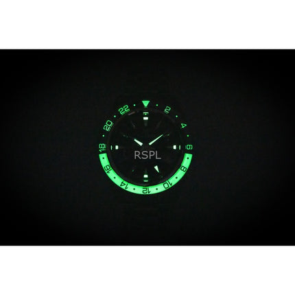 Grand Seiko Sport GMT Edelstahl Schwarzes Zifferblatt Automatik SBGE277G 100M Herrenuhr