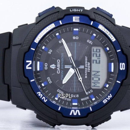 Casio OutGear Twin Sensor Welt Zeit Analog Digital SGW-500H-2BV Herrenuhr