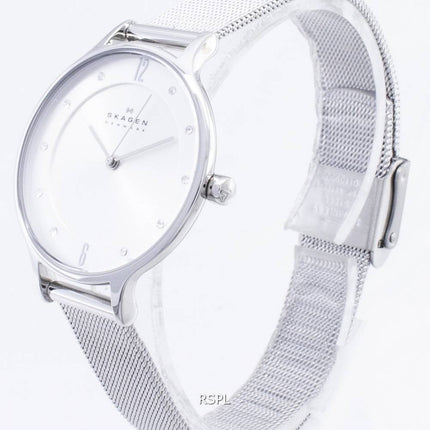 Skagen-Anita Silber Zifferblatt Swarovski Crystal Mesh Bracelet SKW2149 Damenuhr