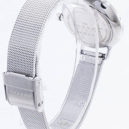 Skagen-Anita Silber Zifferblatt Swarovski Crystal Mesh Bracelet SKW2149 Damenuhr