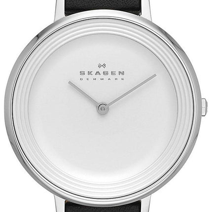 Skagen-Ditte Silber Zifferblatt braun Leder SKW2261 Damenuhr