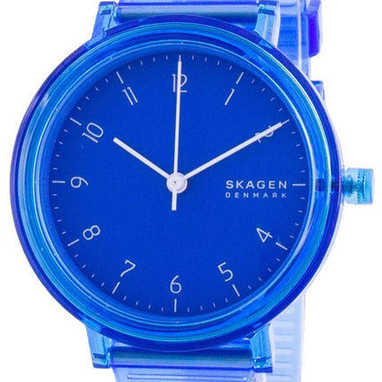 Skagen Aaren Blue Dial Polyurethan Armband Quarz SKW2855 Damenuhr