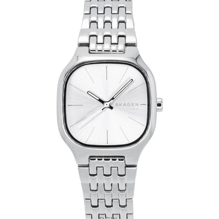 Skagen Mellem Lille Damenuhr aus Edelstahl mit silbernem Zifferblatt und Quarzwerk, Modell SKW3159