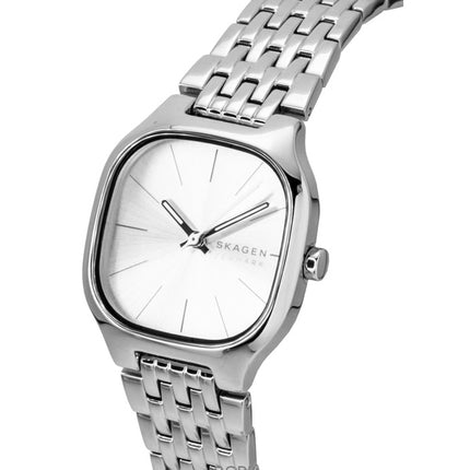 Skagen Mellem Lille Damenuhr aus Edelstahl mit silbernem Zifferblatt und Quarzwerk, Modell SKW3159