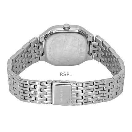 Skagen Mellem Lille Damenuhr aus Edelstahl mit silbernem Zifferblatt und Quarzwerk, Modell SKW3159