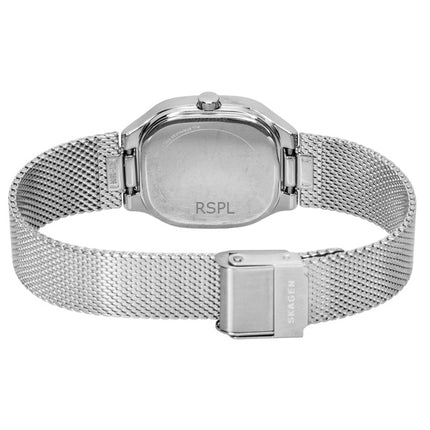 Skagen Mellem Lille Damenuhr aus Edelstahl mit silbernem Zifferblatt und Quarzwerk, Modell SKW3163