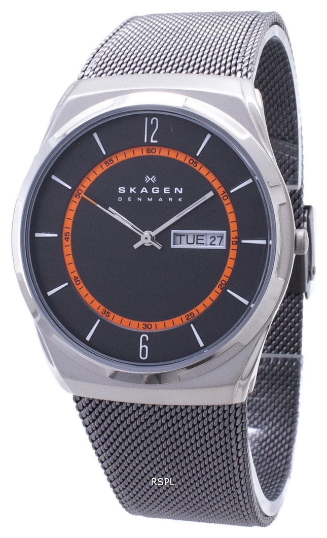Skagen Melbye Titangehäuse mit Mesh Band SKW6007 Herrenuhr