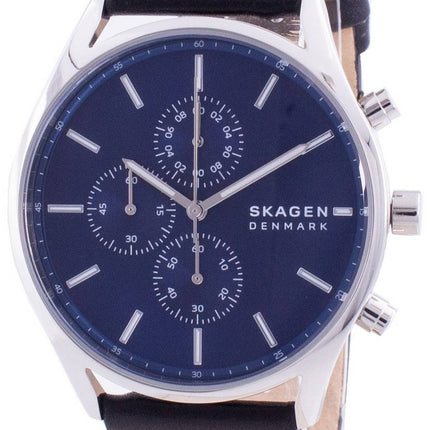 Skagen Holst Chronograph Blaues Zifferblatt Quarz SKW6606 Herrenuhr