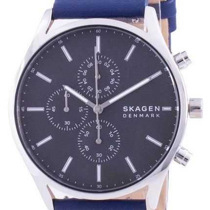 Skagen Holst Chronograph Lederarmband Quarz SKW6653 Herrenuhr