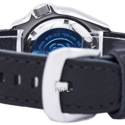 Seiko Automatik Diver Verhältnis aus schwarzem Leder SKX009J1-LS8 200M Herrenuhr