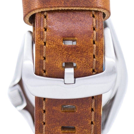 Seiko Automatik Diver Verhältnis braun Leder SKX009J1-LS9 200M Herrenuhr