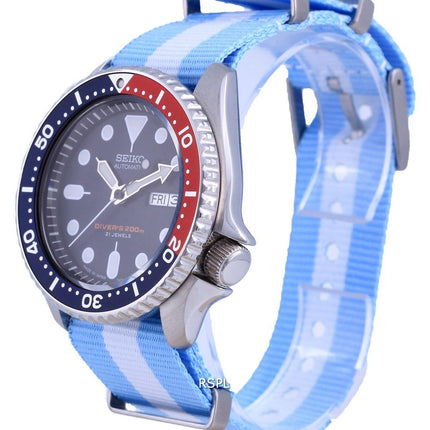 Seiko Automatic Diver's Polyester Japan Made SKX009J1-var-NATO24 200M Herrenuhr