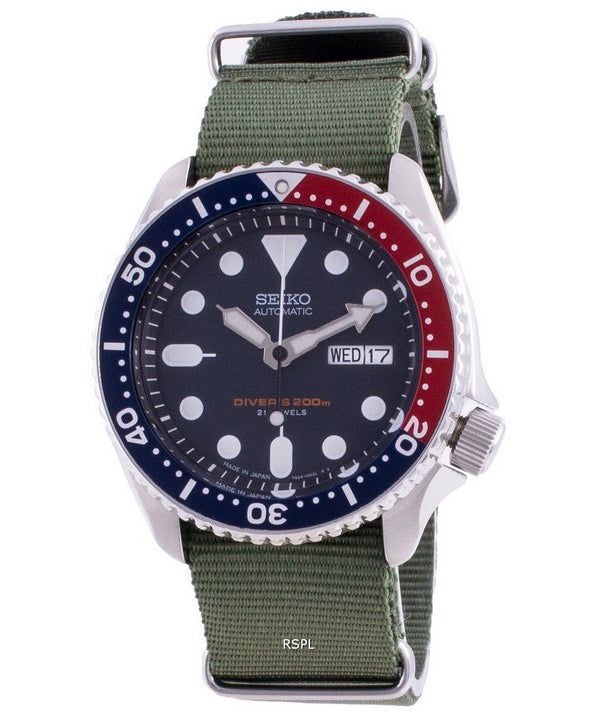 Seiko Automatic Diver SKX009J1-var-NATO9 200M Japan Made Herrenuhr