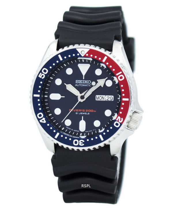 Generalüberholte Seiko Automatic Diver's 200m Made in Japan SKX009 SKX009J1 SKX009J Herrenuhr