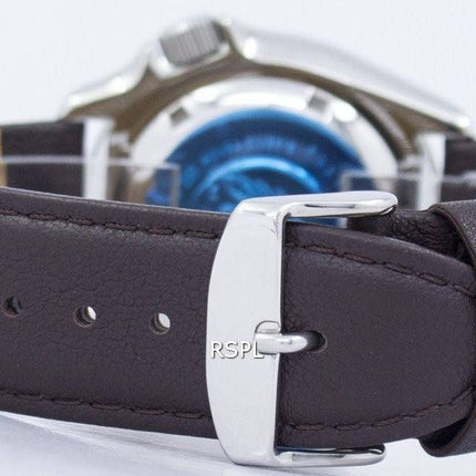 Seiko Automatik Diver 200M Verhältnis dunkelbraunes Leder SKX009K1-LS11 Herrenuhr