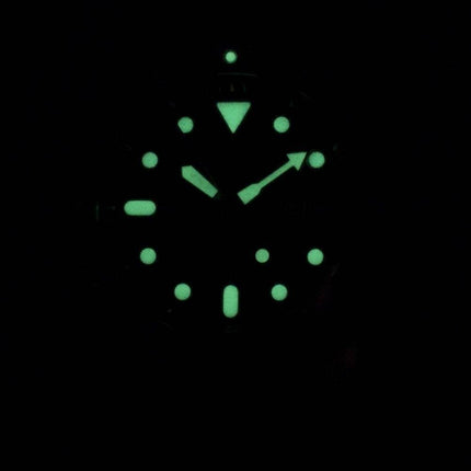 Seiko Automatik SKX009K1-LS14 Diver 200M schwarzes Leder Armband Herrenuhr