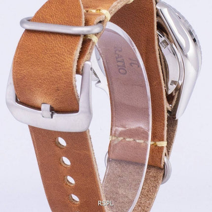 Seiko Automatik SKX011J1-LS18 Diver 200M Japan machte braun Leder Armband Herrenuhr