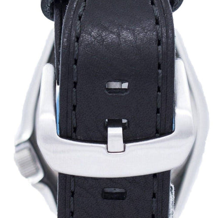 Seiko Automatik Diver Verhältnis aus schwarzem Leder SKX011J1-LS8 200M Herrenuhr