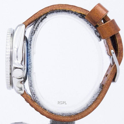 Seiko Automatik Diver Verhältnis braun Leder SKX011J1-LS9 200M Herrenuhr