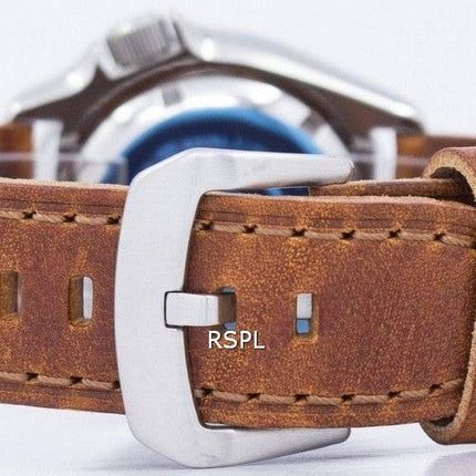 Seiko Automatik Diver Verhältnis braun Leder SKX011J1-LS9 200M Herrenuhr