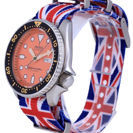 Seiko Automatic Diver's Japan Made Polyester SKX011J1-var-NATO28 200M Herrenuhr